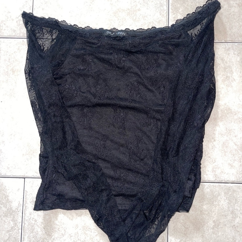DKNY Black Lace Chemise